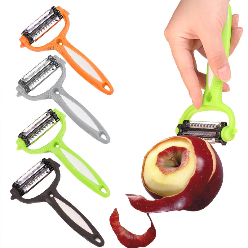 CARRYWON Kitchen Gadget Multifunctional 360Degree Rotary Carrot Potato Peeler Melon Vegetable Fruit Turnip Slicer Cutter | Дом и сад