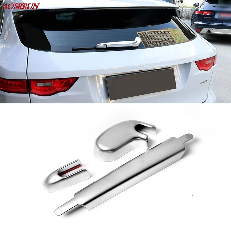 Car Styling Chrome Rear Window Wiper Arm Blade Cover Trim Overlay