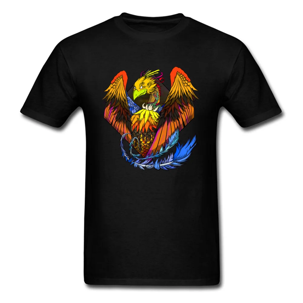 Tattooed Phoenix T Shirt Men T-shirt Chinese Style Clothing Delicate Bird Tshirt Cartoon Printed Top Tee Shirts Unique 90s |