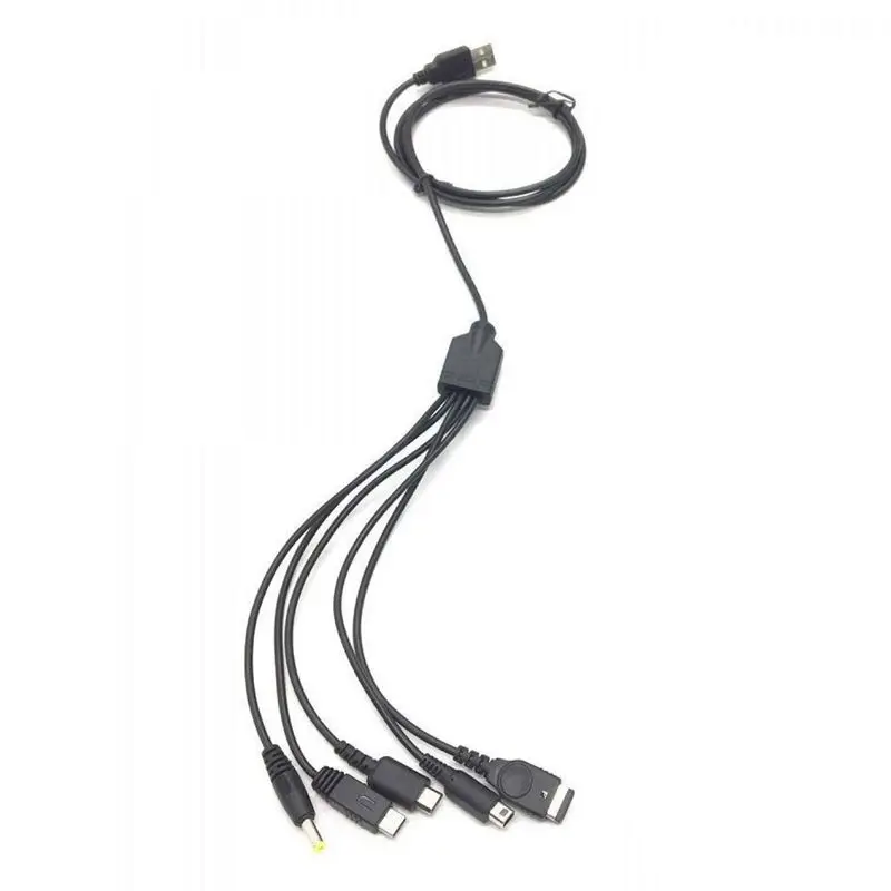 2 шт. 5 в 1 USB игровой зарядный кабель для нового 3DS XL LL 2DS GBA SP/psp 1000 2000 3000 Кабель