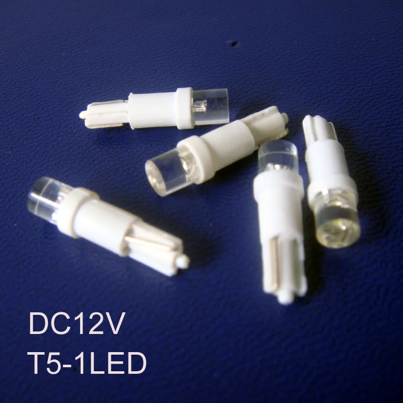 

High quality T5 led 12v Dashboard Warning Indicator car t5 led bulb, t5 car led Instrument light free ship 500pcs/lot