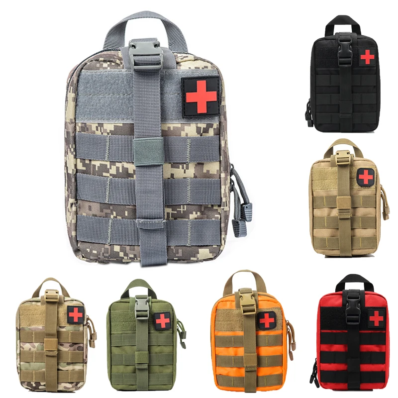 

Outdoor Hunting Hiking Mountaineering Survival Bag Molle Tactical Medical Kits Military Shooting First Aid Kit Emergency Case