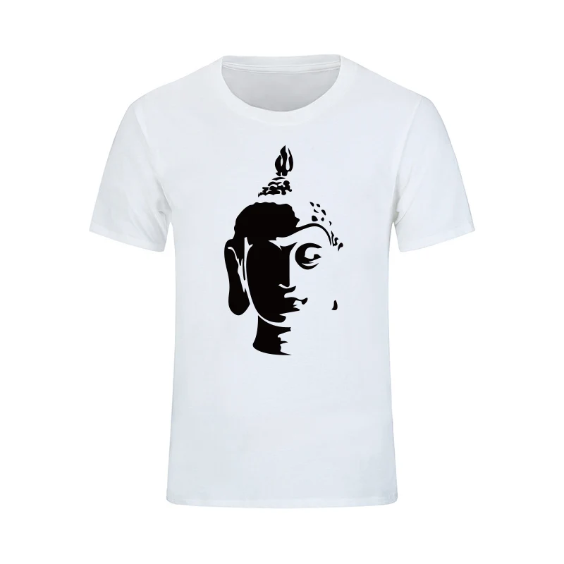 2017 Brand Clothing Buddha Printed T Shirts Men Cotton T shirt Summer Fashion Costume Buddhism 