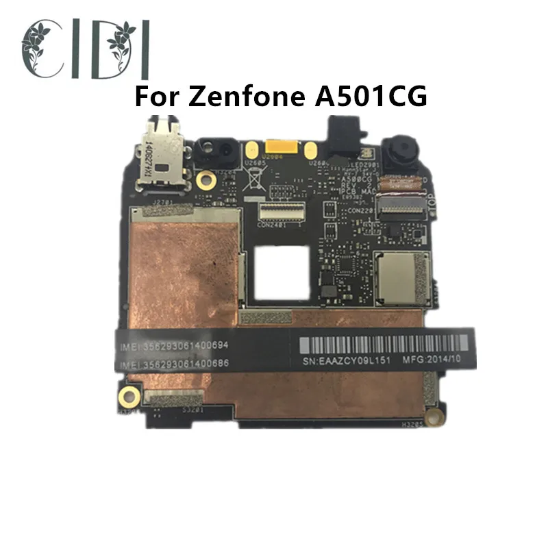 

CIDI Motherboard for ASUS ZenFone 5 Z5 A501CG Mainboard 16GB Rom 1GB RAM Logic Board Circuits Accessory Bundles
