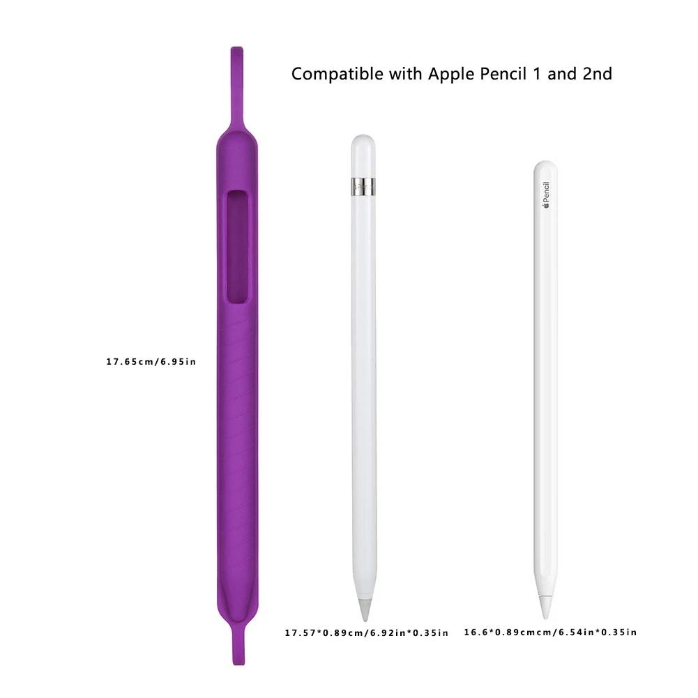 Silicone Pencil Case Sleeve For Apple Pencil Generation 1/2 Holder Sleeve Cover Pencil Tip Cover Holder Tablet Touch