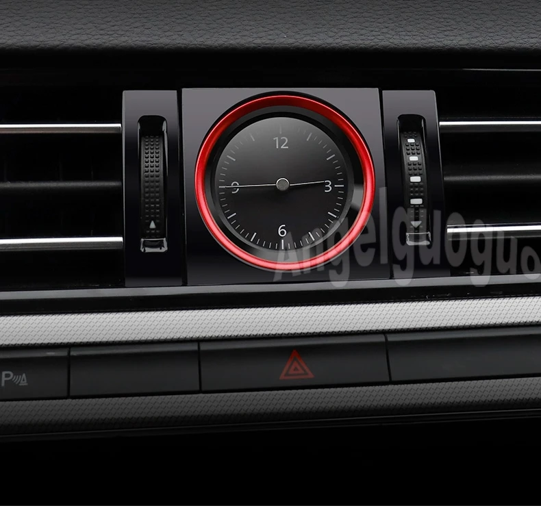 Для volkswagen Passat B8- украшение автомобиля электронный счетчик автомобильные часы авто часы автомобильные аксессуары - Название цвета: Red