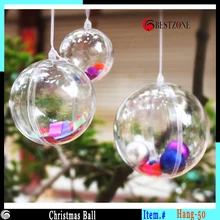 Прекрасные 50 мм Рождество шары прозрачный свадебные Аксессуары безделушка ясно Пластик Рождество орнамент Настоящее