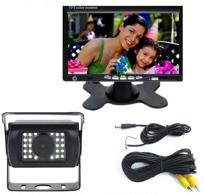 12/24V Parking System Truck Bus Rear View Camera With 7