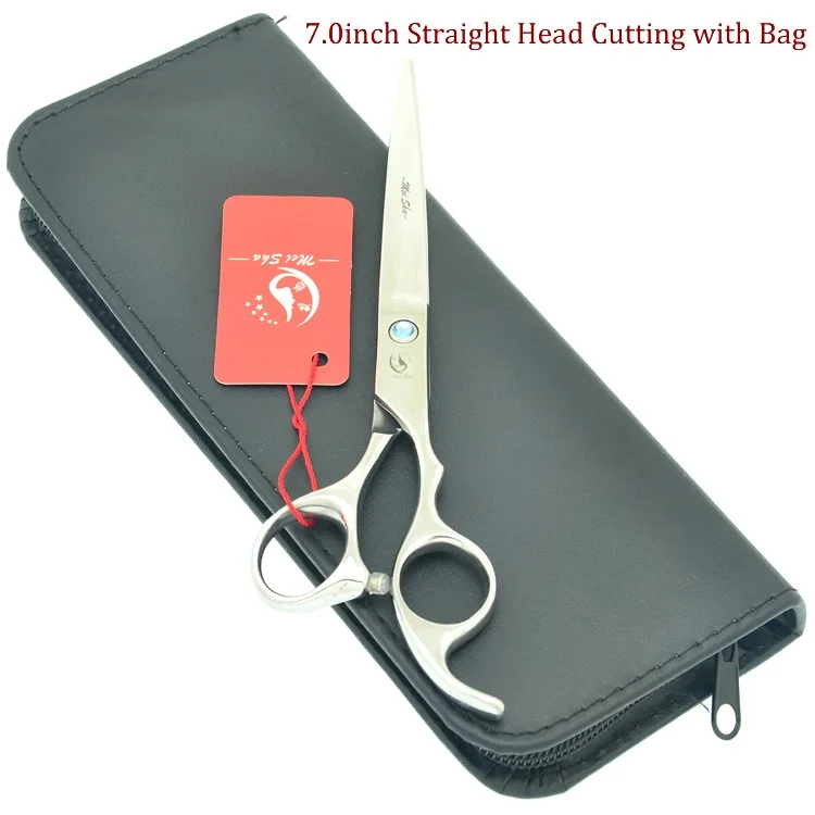 HB0085 with Bag Набор Профессиональных Ножниц Для собак Meisha, 7 дюймов, Япония, 440c, режущие истонченные изогнутые ножницы для ухода за домашними животными, инструменты для ухода за собакой HB0084 - Цвет: HB0085 with Bag