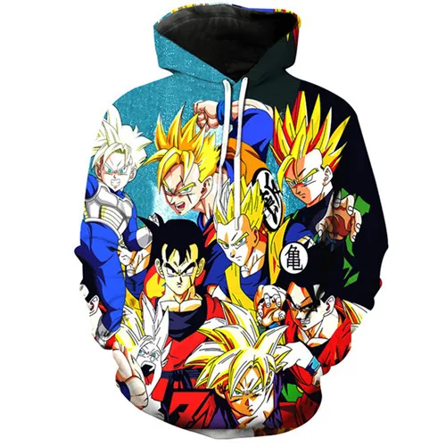 9022 26 цветов Dragon Ball Z толстовка с капюшоном для мужчин/wo мужской спортивный костюм аниме Вегета Сон Гоку Супер Saiyan куртка с капюшоном толстовки с капюшоном - Цвет: 9022