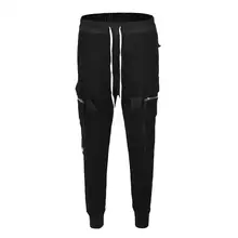 90 S RO стиль высокого качества Европа Америка мужские карманные ленты Ribpile петля Guard брюки INS High street Досуг хлопчатобумажные спортивные брюки