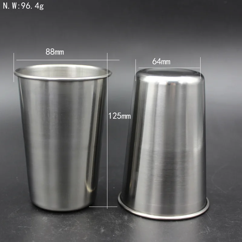 304 ml 500 Acero inoxidable Camping tazas al aire libre viaje Gadgets Metal beber tazas para agua cerveza vino cocina Bar Picnic Cocina