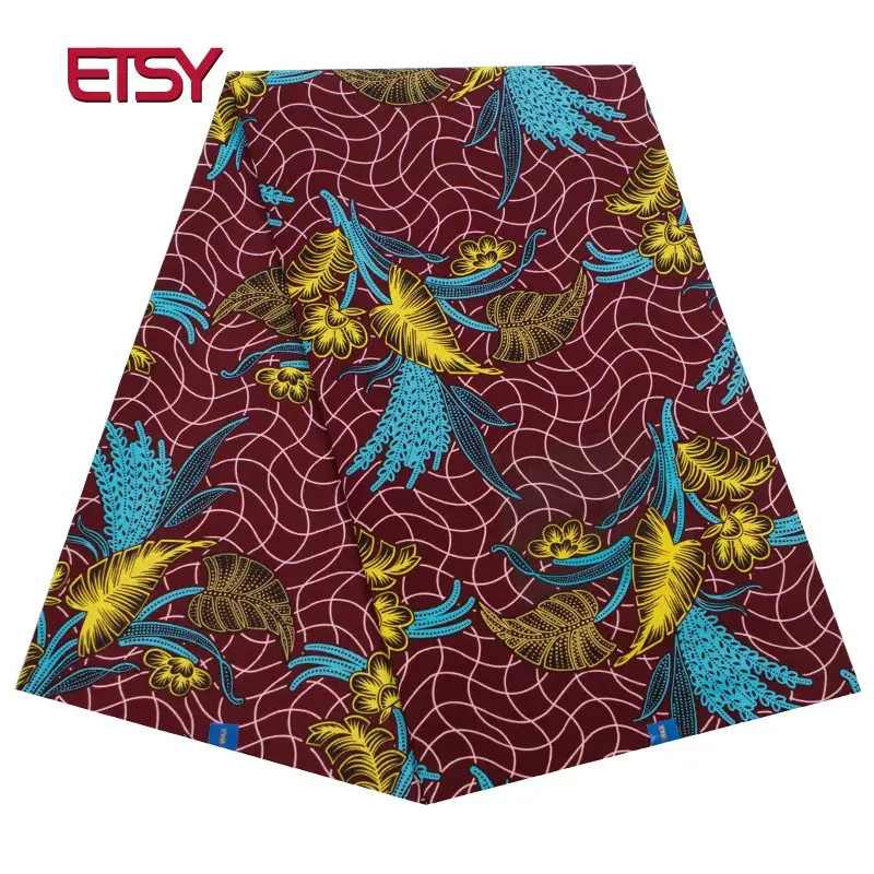 

2019 Fashion High Quality new Wax 100% Cotton binta Fabric Wax Africa Fabric Batik Fabrics for Africa Clothing 24FS1299