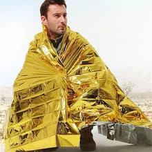 Аптечка Серебряная спасательная занавеска военное одеяло уличное водонепроницаемое для спасения при аварийной ситуации одеяло Фольга тепловое пространство