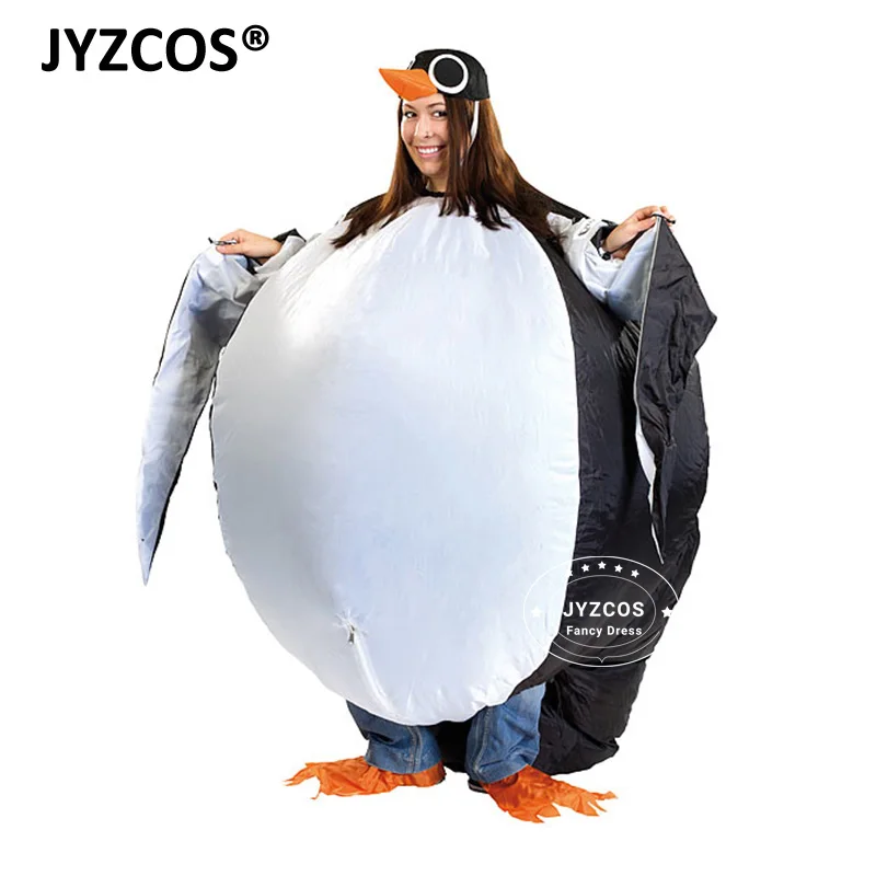 JYZCOS взрослый надувной костюм Пингвин птица для женщин и мужчин Косплей Вечеринка