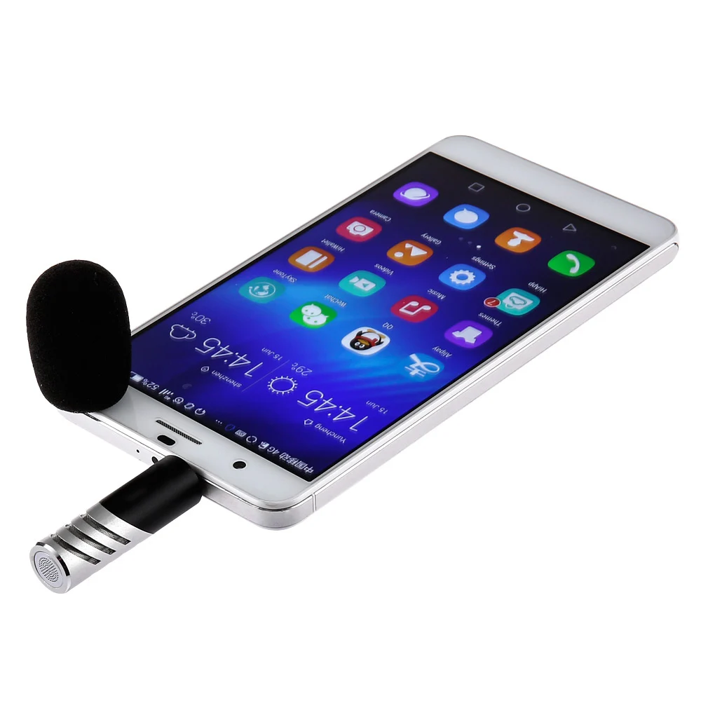 

Professional Mic rotatable Mini Condenser Microphone Mobile Phone Microphone Record for IPhone Android Interviewing Recording