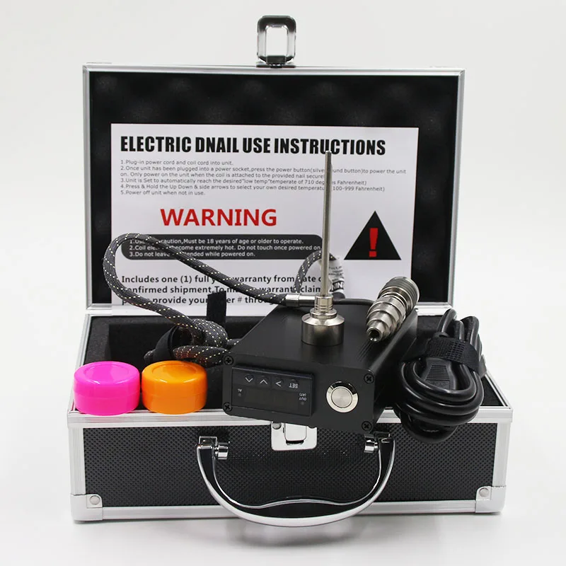 electric dab nail Complete Aluminum Kit 110V/ 220V 100W Heater Coil with Titanium Nail carb cap