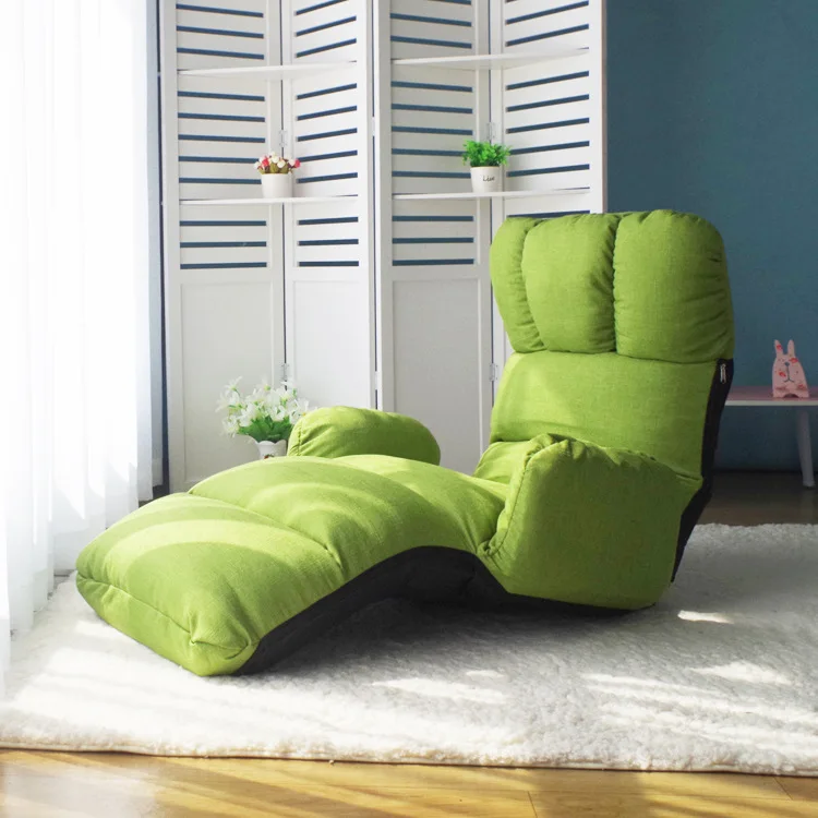 Foldable Chaise Lounge Chair 6 Color Adjustable Recliner Living Room Furniture Japanese Style Daybed Sleeper Sofa Armchair