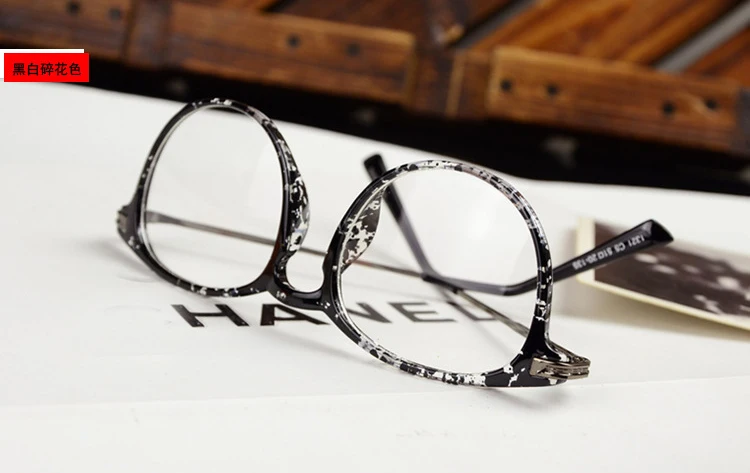 Модные новые женские солнцезащитные очки с металлической оправой, тонкие леопардовые с прозрачными линзами, оптические очки n563 - Цвет оправы: black dots