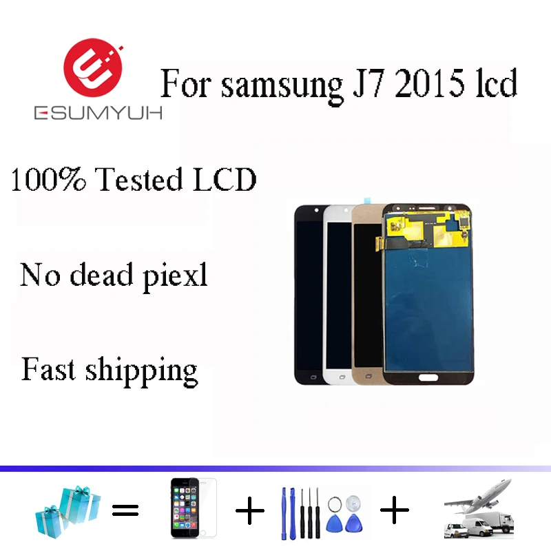 

For Samsung J7 2015 Display LCD Display+Touch Screen Digitizer Assembly For Galaxy J7 2015 J700 J700F J700M J700H