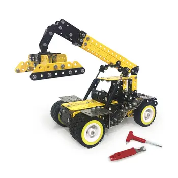 

582Pcs ECHL Engineer Model Building Blocks Brick Set Stainless Steel 3D Metal Puzzle Model Building Blocks Toys for Children