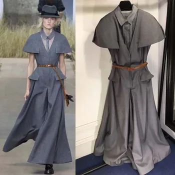 

2018 super amazing office dress fashion slim holiday casual autumn dress elegant vestidos de fiesta unique luxury cloak shoulder