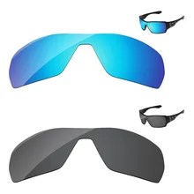 Черный и голубой лед 2 шт. поляризованные Сменные линзы для ответвление солнцезащитные очки женщин рамки UVA и UVB Защита