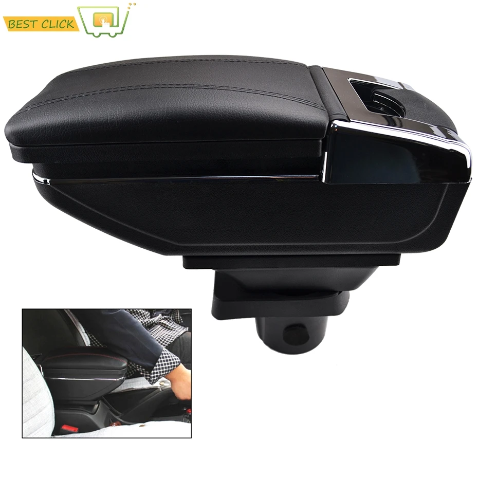 

Car Armrest Arm Rest Rotatable For Toyota Yaris Sedan Vios 2008-2013 Belta Center Centre Console Storage Box 2009 2010 2011 2012