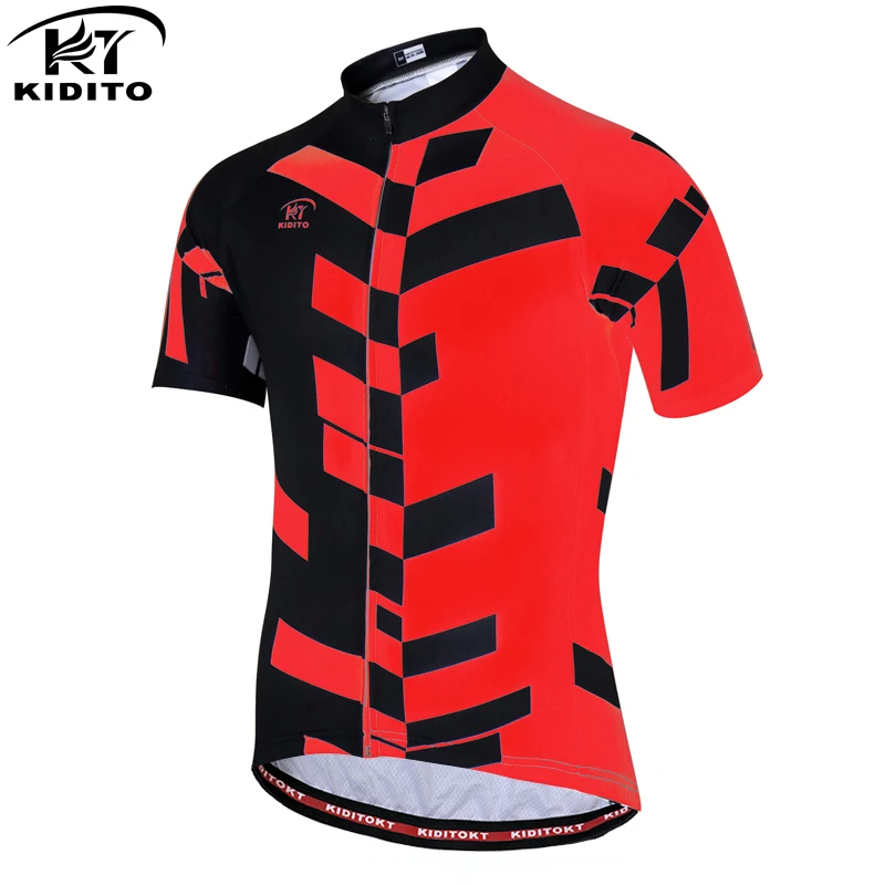 KIDITOKT Summer Cycling Jersey Breathale Mountain Bike Clothing Quick