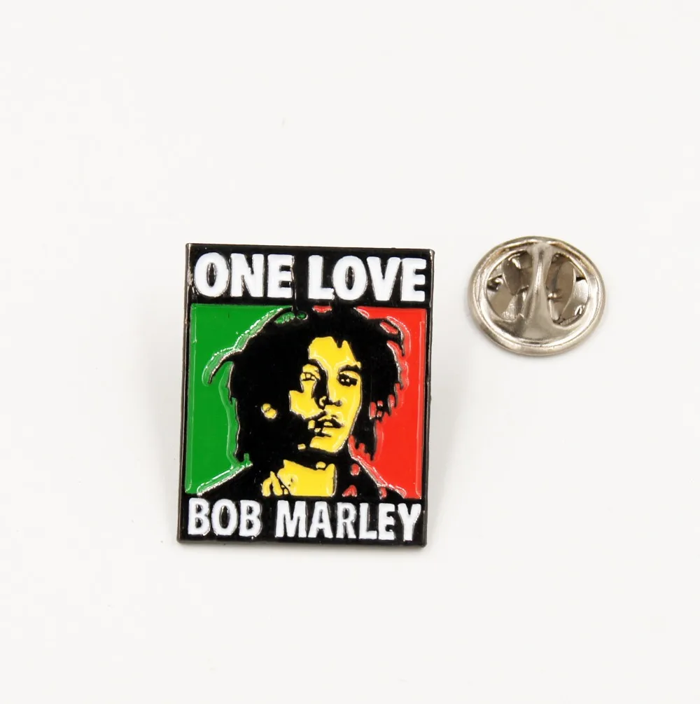 Лот 5 шт. Bob Marley One Love Нагрудный значок ямайская Легенда регги сувенир для фанатов подарки ювелирные изделия 2,5X2 см