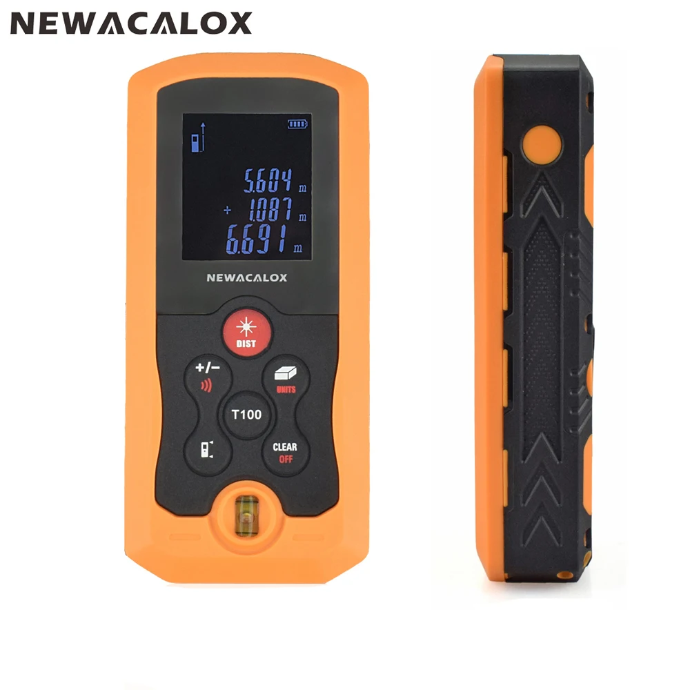 

NEWACALOX IP54 40M 70M 100M Handheld Mini Digital Laser Distance Meter Tape Range Finder Electronic Measure Construction Tool