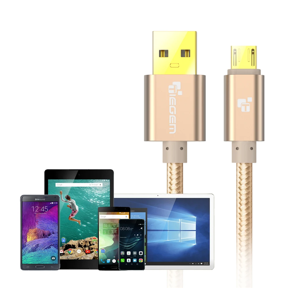 Micro USB кабель, tiegem быстрой зарядки мобильного телефона USB Зарядное устройство кабель 1/2/3 м кабель синхронизации данных для Samsung HTC LG Android