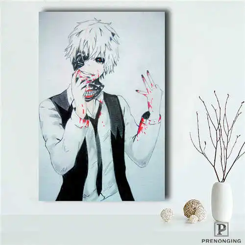 На заказ tokyo_ghoul(1)@ печатные плакаты ткань настенные художественные картины для декора гостиной#18-12-05-1-22 - Цвет: Rectangle Poster