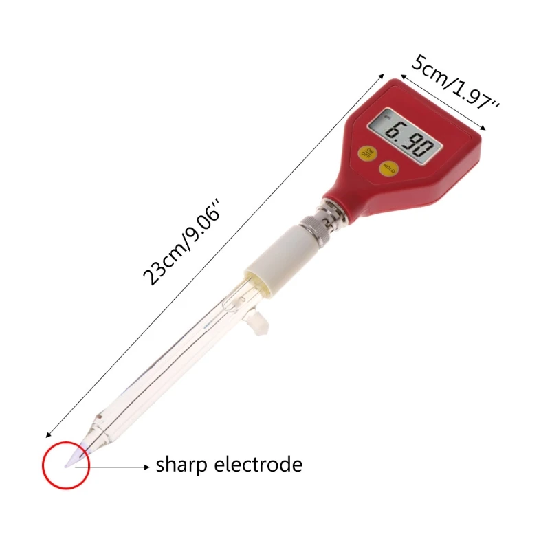 OOTDTY PH 98108 sharp стеклянный электрод для молока сыра анализатор тестер лабораторных