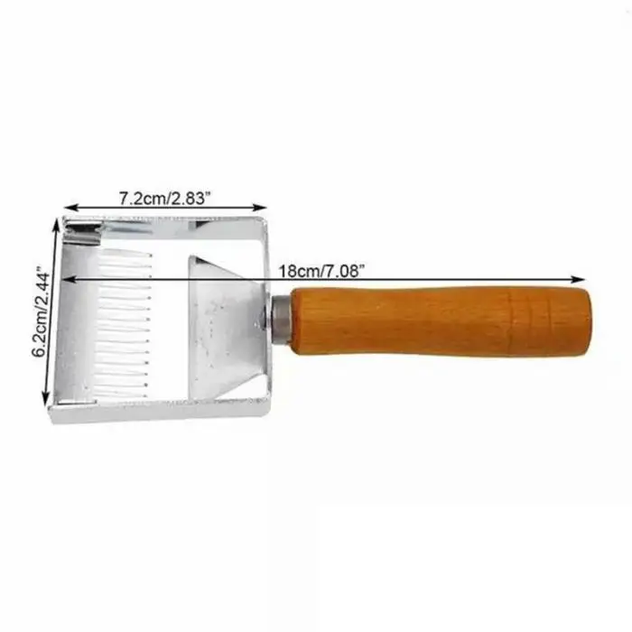 Нержавеющая сталь разворачивающая Вилка Нож-скребок для пчеловодов Лопата инструмент пчеловода с деревянной ручкой SDF-SHIP