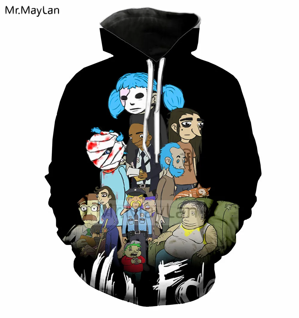 

Hot Puzzle Game Sally Face Print 3D Jacket Men/women Hip Hop Streetwear Sweatshirt Spring Autumn Youth Black Hoodie Clothes 6XL