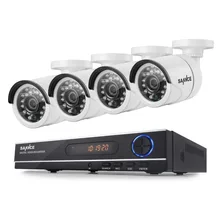 SANNCE 8CH 720P AHD DVR 4PCS 1200TVL IR Night Vision Outdoor CCTV Camera 24 LEDs Home Security CCTV System Surveillance Kit