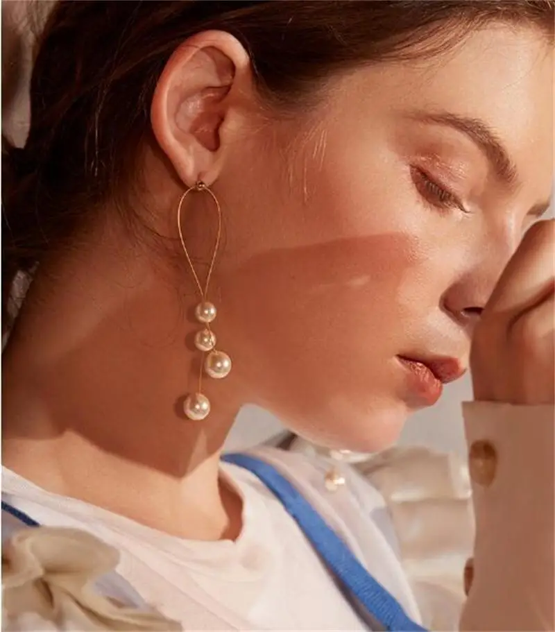 

2019 Fashion Pear Tassel Earring Dangle Bohemian Earrings for Women Round Jewelry Boho Fringed Drop Earrings Brincos Jewellery