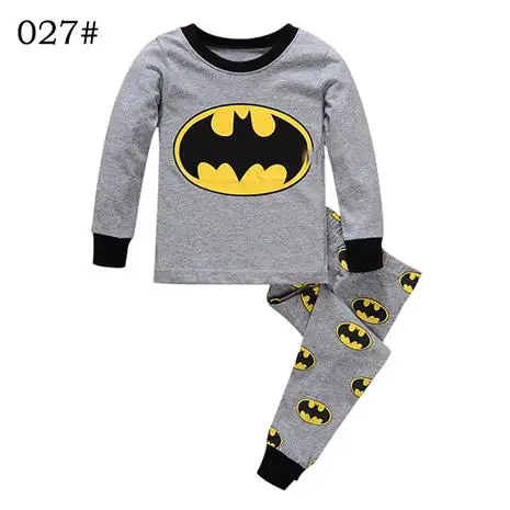 Детская пижама pijama enfant пижама с Бэтменом хлопковое ночное белье для мальчиков детский пижамный костюм с длинным рукавом - Цвет: Бежевый