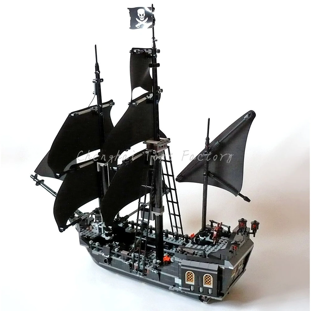 Пираты Карибского моря 804 шт черный жемчуг корабль модель игрушки Legoed 16006 подарок