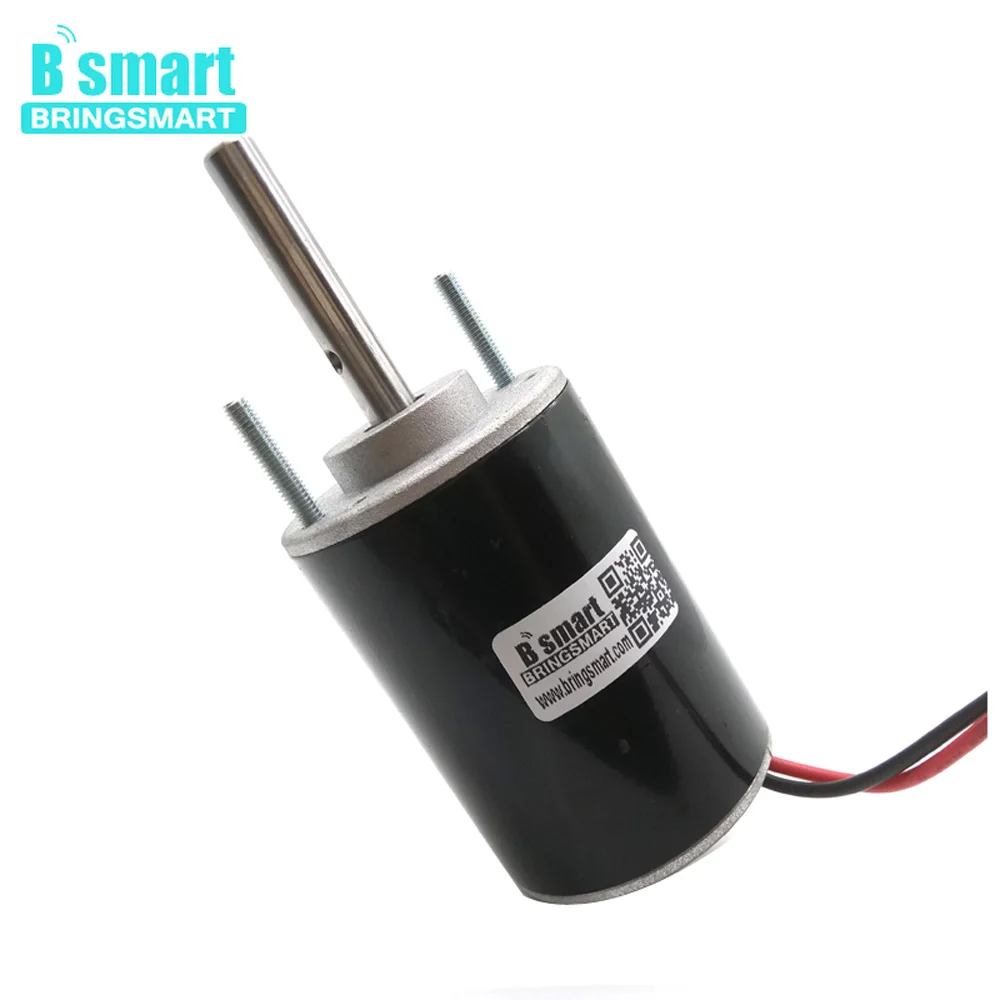 BringSmart BS3420 12V высокоскоростной мотор постоянного тока 3000 об/мин/6000 об/мин 24 вольт постоянного тока электродвигатель 40,5 мм вал Зефир ватные конфеты мотор