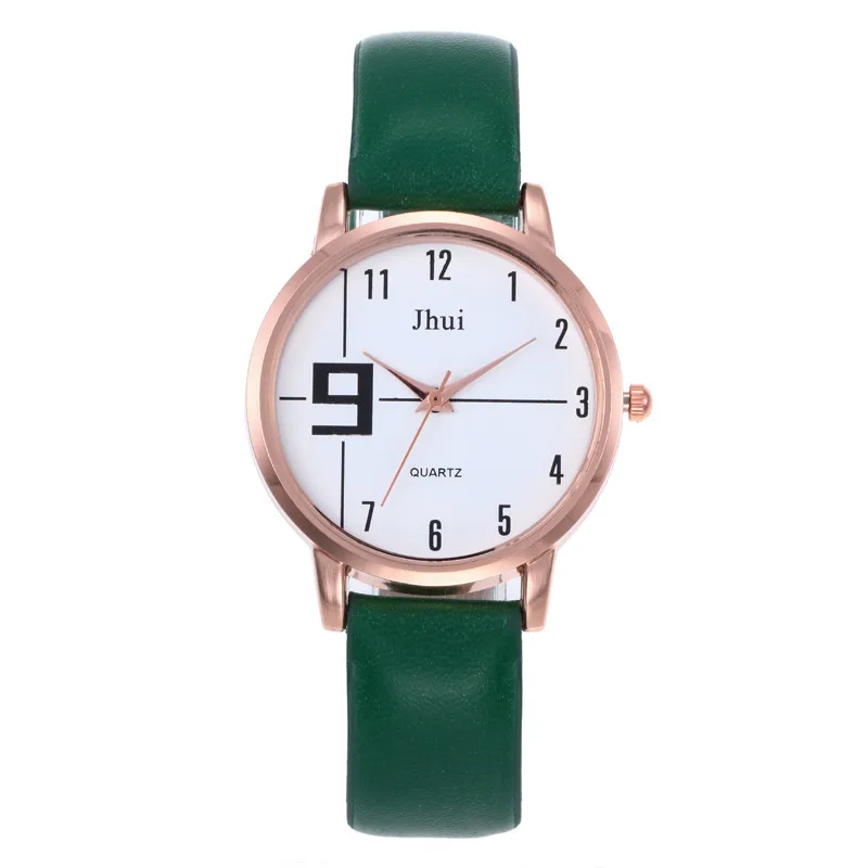 Jhui Women's Girls Fashion Leather Strap Analog Quartz Glass Mirror Watches Jhui Women's Girls Fashion Leather Strap Analog Quartz Glass Mirror Watches