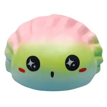 Fresco 12 cm kawaii color albóndigas squishy slow Rising muñeca de dibujos animados crema perfumada Juguetes regalos para niños Oficina Gadgets
