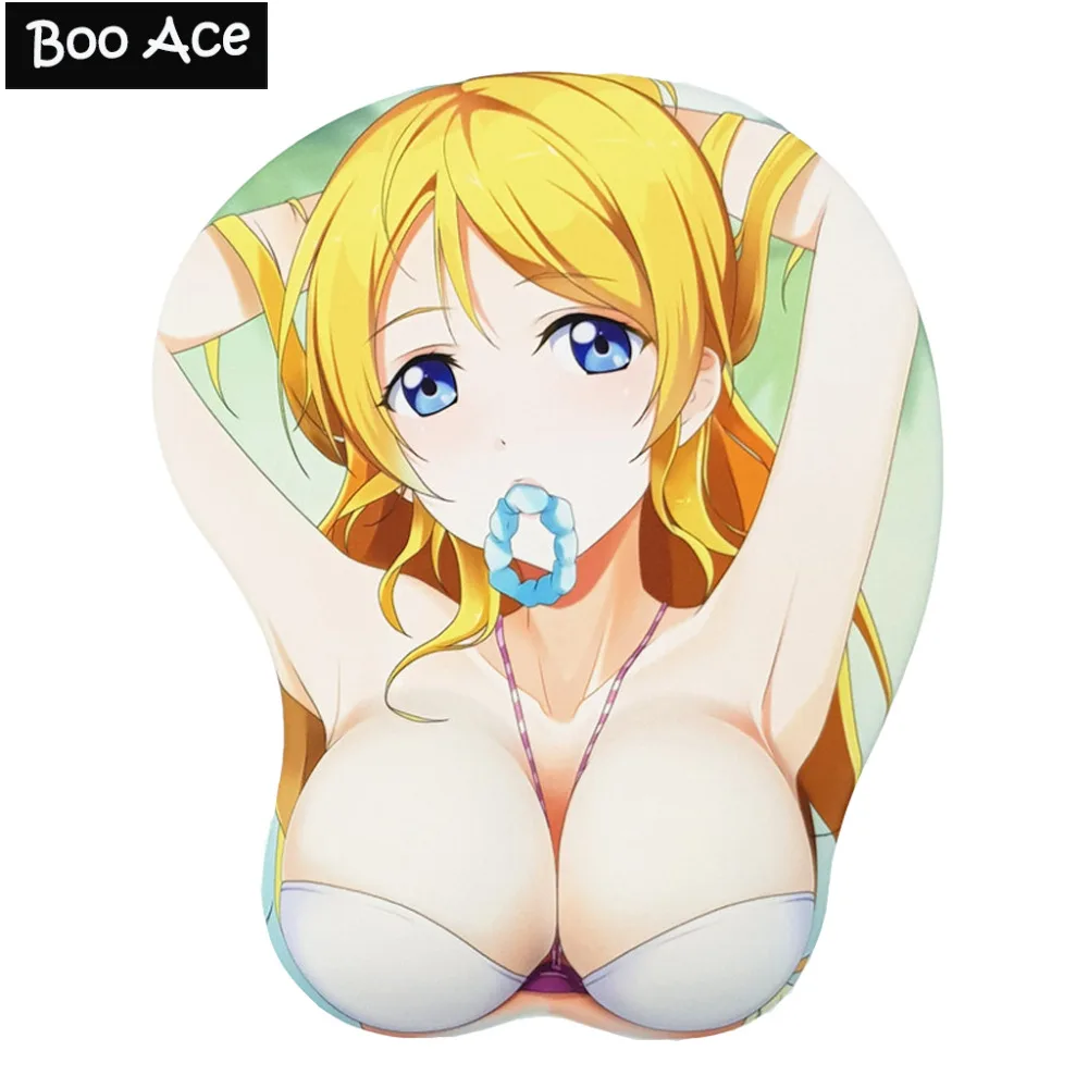 

"LoveLive!" Arisa Ayase Anime 3D Mouse Pad Soft Breast Chest Gaming Mousepad with Wrist Rest Silicone gel filled 27*22*4cm