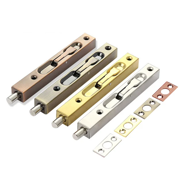 2pcs Door Latch Bolt Box Stainless Steel Concealed 6 12 Inch Bolt