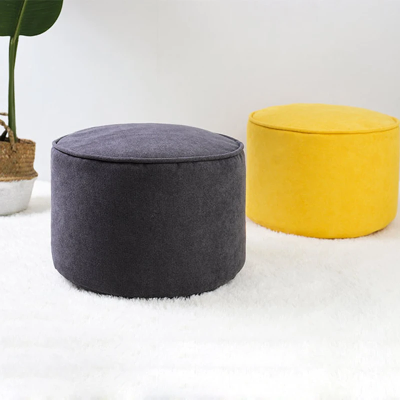 

Custom Ultralight Nordic Vintage Household Footstool Ottoman Circular Bench Kid Children Chair Living Room Small Tea Table Sofa