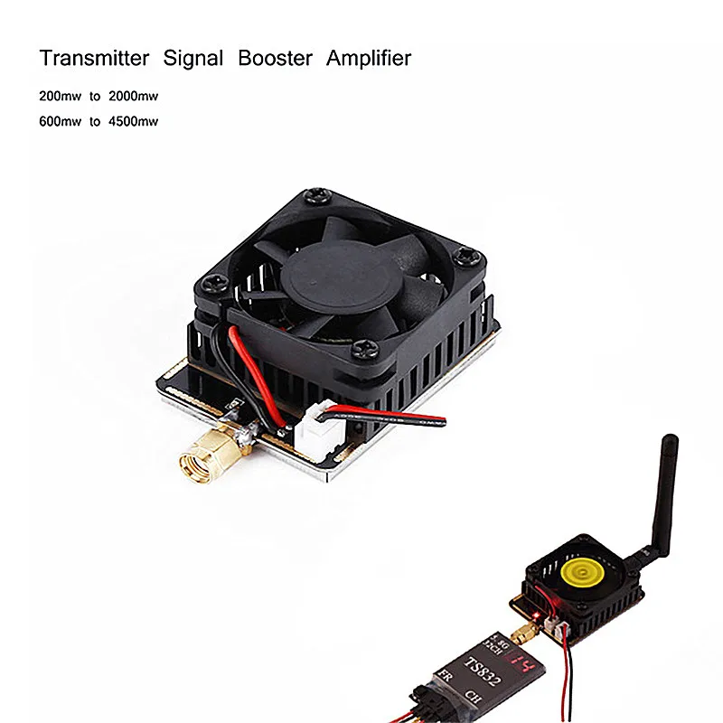 

5.8G 3W/4.5W Wireless AV Transmitter Signal Booster Extend Range Amplifier For FPV RC helicopter
