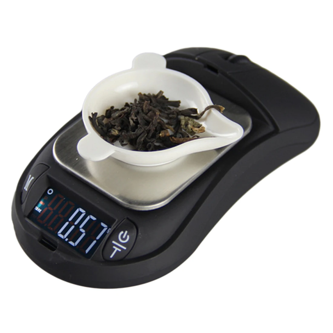 

1pc 300g 0.01g Portable Digital Scale Mouse Style Jewelry Scale Precision Scale Balance Pocket Gram LCD Display
