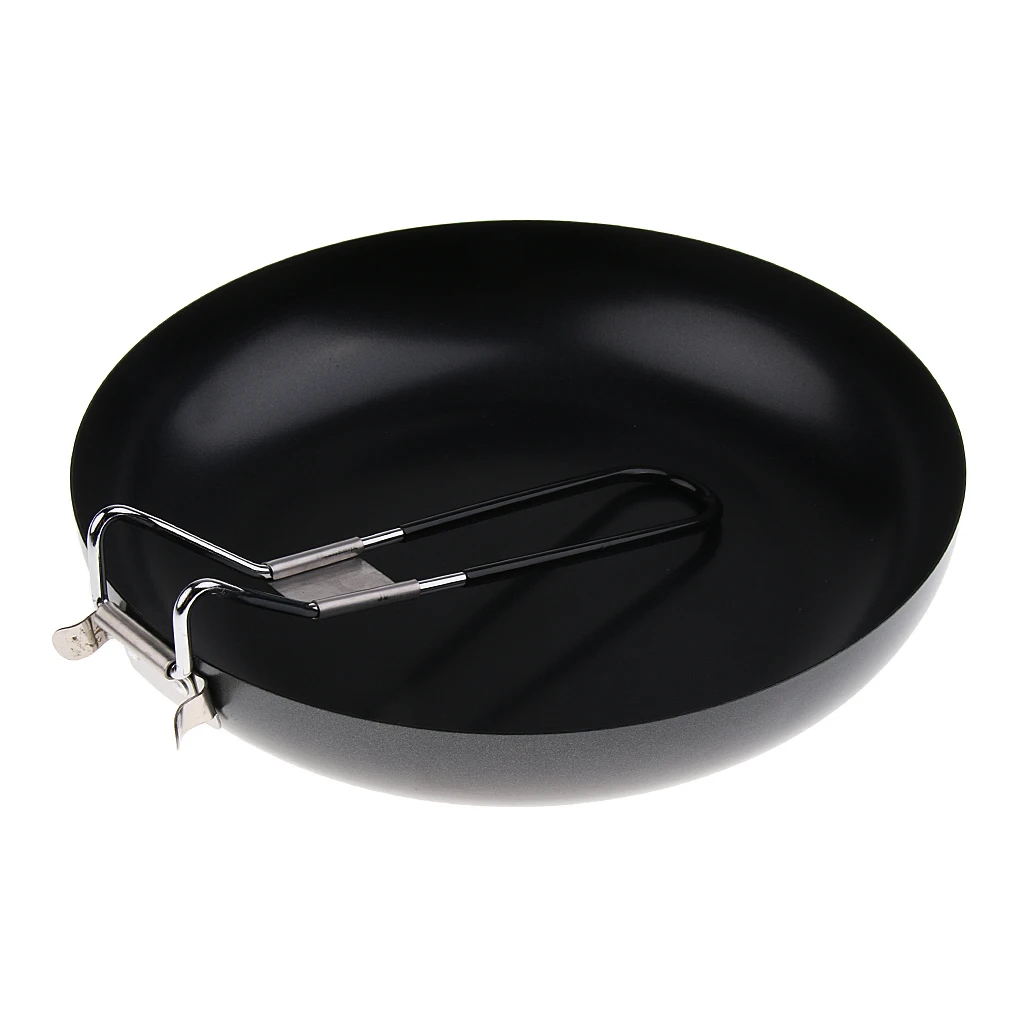 Frying Pan Outdoor Portable Camping Folding Pot Cookware Non-stick Pan 24cm