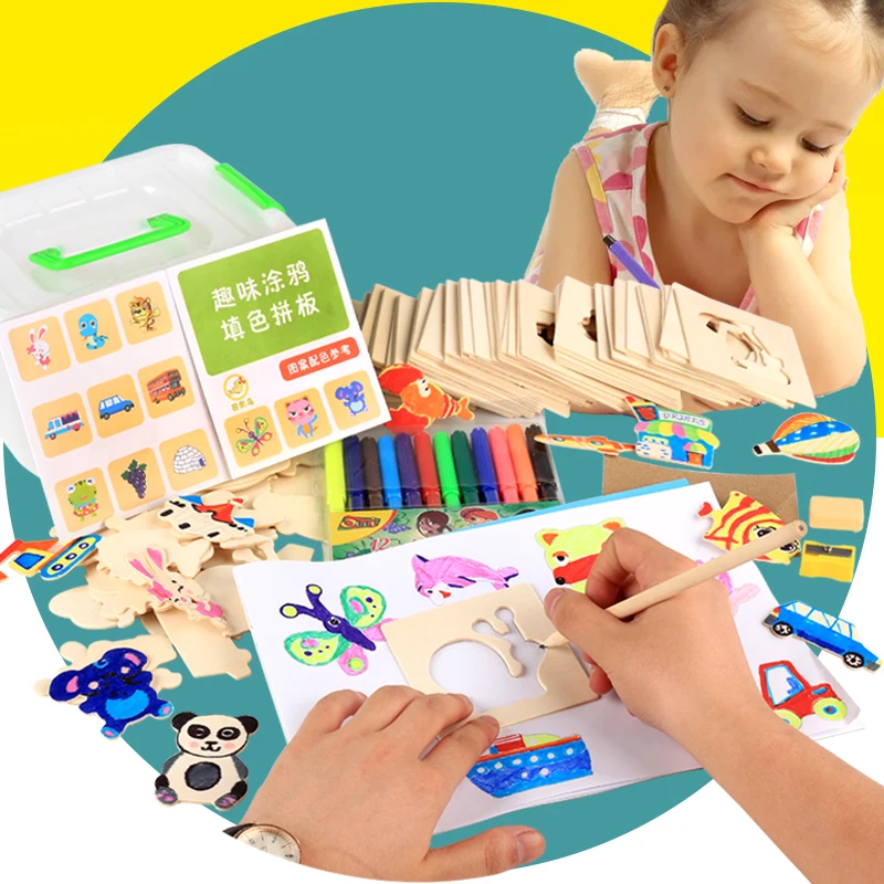 Free shipping Kids Drawing Toys Set/Paint Learning Notebook/Coloring Notebook toy, Baby wooden toys Free shipping Kids Drawing Toys Set/Paint Learning Notebook/Coloring Notebook toy, Baby wooden toys